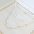 Colar 5 trevos branco - ouro18k na internet