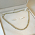 Colar ouro branco e ouro18k - comprar online
