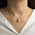 Imagem do Colar jewel coração pink - ouro18k