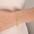 Pulseira Malha 2mm Dourada - comprar online