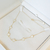 Colar 5 trevos branco - ouro18k - comprar online
