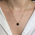 Colar trevo preto - aço inoxidavel ouro18k - comprar online