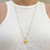 Colar Pingente M Personalizado Dourado 60cm - comprar online