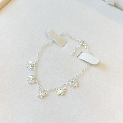Pulseira borboletas - prata925 - comprar online