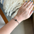Bracelete elos com trevo preto - aço inoxidável - loja online