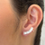 Brinco Earcuff Baguete Prata - comprar online