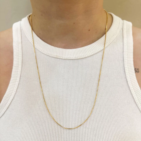 Colar Veneziana 60cm - ouro18k - comprar online