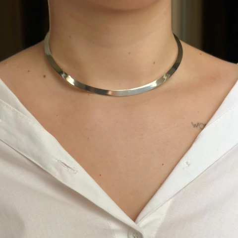 Colar aro classic - prata925 - comprar online