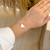 Pulseira Coração Personalizada Elo Português Prata - USE MALLU - SEMI JÓIA 