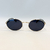 Oculos oval it girl preto e dourado - comprar online