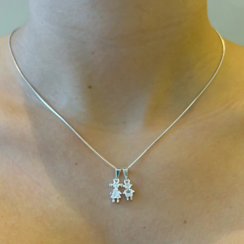 Colar filhos ou pingente clássico cristal (produtos com variação) - prata925 - comprar online