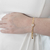 Pulseira Elo Groumet com Zirconia Dourada