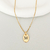 Colar Oval Personalizado Dourado 45cm na internet