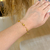 Pulseira sente - aço inoxidavel ouro18k - USE MALLU - SEMI JÓIA 