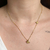 colar borboletas - aço inoxidavel ouro18k - comprar online