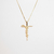 Colar Jesus Cravejado Dourado