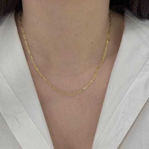 Colar Mini Elos Cartier 5mls - ouro 18k - comprar online