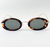 Óculos Oval Retro Dourado Onça Lente Verde - comprar online