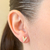 Brinco Heart cravejado - ouro18K - comprar online