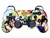 SKIN/CALCOMANIA JOYSTICK PS3 NARUTO B06