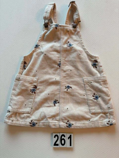 Jardineira Zara Veludinho 3 a 4 anos 104 cm