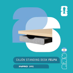 Cajón Standing Desk Felpa