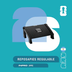 Reposapies regulable con masajeador