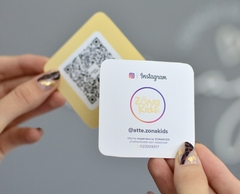 Tarjetas personales cuadradas Instagram (6x6 cm) Frente y Dorso x 200 u. en internet