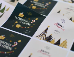 Stickers navideños de papel calados x 5 planchas (30x40 cm cada plancha) - comprar online