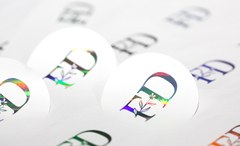Stickers calados con hot stamping x 5 planchas A3 (40x30 cm) en internet
