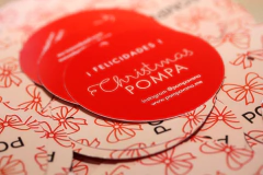 Tarjetas redondas (6,4 cm de diametro) Impresas frente y dorso x 240 U. - Imagine Soluciones Graficas