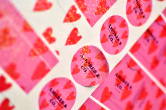 Stickers calados con laminado glitter / 10 planchas A3 (40x30 cm)