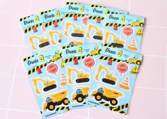 Planchuelas de stickers con packaging x30 U (12,5x9,5 cm)