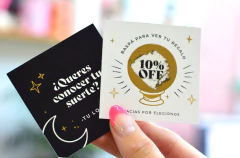 Raspaditas (6x6 cm) Frente y Dorso x 60 U. en internet