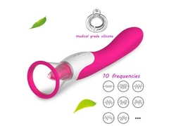 Vibrador em Formato de Lingua com Aquecimento e Sucção Recarregável - VibraToy na internet