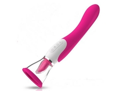 Vibrador em Formato de Lingua com Aquecimento e Sucção Recarregável - VibraToy - comprar online