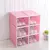 kit 6 Caixas Plasticas Organizadoras para Calcados Sapatos Gaveta Empilhavel ROSA 33cmX23cmX14cm