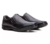 Sapato Social Franshoes Masculino em Elástico e Bridão Lateral Sleeky - Preto