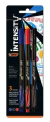 Caneta com Ponta Porosa BIC Intensity 0.4MM AZUL, Vermelha e Preta - Blister com 3 Unidades