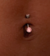 Piercing Umbigo Modelo Pedrinha Rosa - comprar online