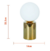 Abajur Oy Dourado E Branco 25W Bella - loja online