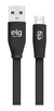 Cabo Flat V8 Micro Usb Preto 1,25 Metro - ELG