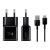 Carregador Samsung EP-TA20BBBCGBR Fast Charge Tipo C c/ Cabo Preto - ORIGINAL