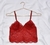 Cropped de Renda Vermelho De Alça Tam - 52