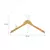 Kit 03 Cabides De Madeira Marfim Gancho Cromado Adulto - comprar online
