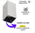 Luminaria High End Quadrado Bronzearte Llum - Viu Aqui Variedades