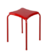 Banquinho Empilhável 46cmx34cmx34cm Capacidade Max - 100kg Vermelho