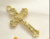 Kit 5 Crucifixos Na Cor Dourado Para Fazer Terço - 4cmx2cm
