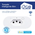 Tomada Inteligente Smart Plug Slim I2go Wi-fi 10a Alexa App Cor Branco - comprar online
