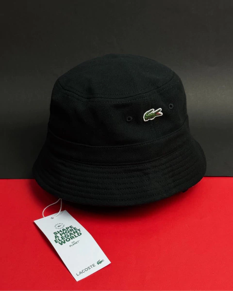 Bucket Lacoste Piqué Basic (Preto)
